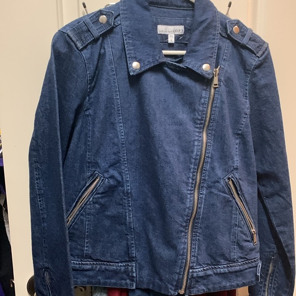 LOFT Blue Denim Jacket - Picture 1 of 9